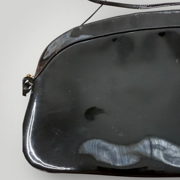 Vintage Koret “Korettalak” Black Patent Shoulder Bag – Mid Century 1950s–60s - Picture 2 of 11